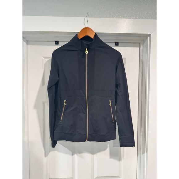 Zyia Active Black Jacket with Gold Accents
 Size Large - Picture 1 of 13